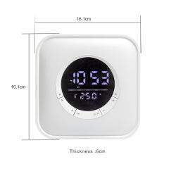 Wireless Bluetooth Speaker Bedside Lamp with LED Touch Night Light RGB Color Changing Alarm Clock Wake Up Lights for Bedroom