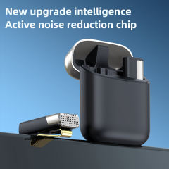 SX960 Wireless Lavalier Microphone Portable Audio Video Recording Mini Mic with Charging Case for iPhone Android Live Broadcast