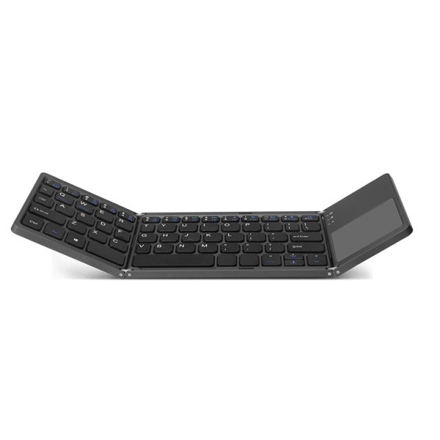 B033 Portable Mini Folding keyboard Wireless Bluetooth Keyboard with Touchpad for Windows Android IOS