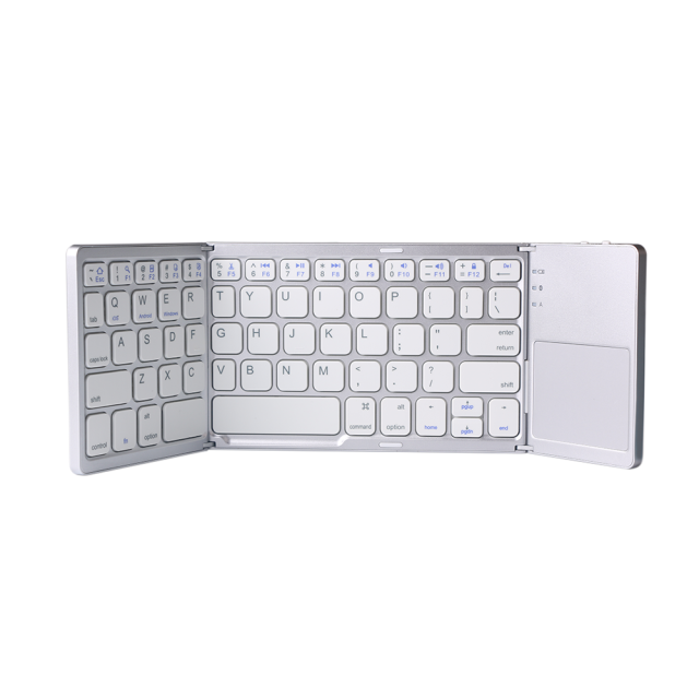 B033 Portable Mini Folding keyboard Wireless Bluetooth Keyboard with Touchpad for Windows Android IOS