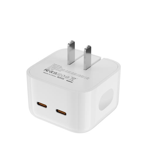 2022 Double-Port Fast Charger 35W PD Wall Travel Portable Phone Type C Charger Adapter For iPhone 13/12/11 Pro quick charge
