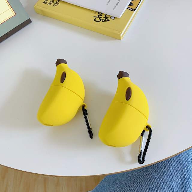 Earphone Protective Case for Airpods Pro 3 Kawaii Three-dimensional Banana Bluetooth Wireless Headset Sleeve for Airpod 1 2