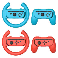 2pcs Racing Steering Wheel for Nintendos Nintend Switch Joy con Controller Handle Grips for Nitendo Switch Games ABS Material