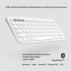 K380 multi-device Bluetooth wireless keyboard linemate multi-color Windows MacOS Android IOS Chrome OS universal