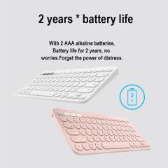 K380 multi-device Bluetooth wireless keyboard linemate multi-color Windows MacOS Android IOS Chrome OS universal