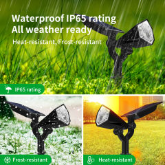 LED Solar Light Outdoor Solar Lamps IP65 Waterproof Solar Powered Sunlight for Garden Decoration Solar Spotlights