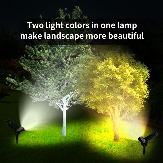 LED Solar Light Outdoor Solar Lamps IP65 Waterproof Solar Powered Sunlight for Garden Decoration Solar Spotlights