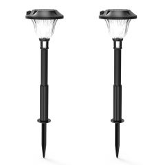 4PCS/Set LED Solar Lamps Powered Lawn Yard Light Plastic Garden Outdoor Lamp IP65 Waterproof Super Bright Landscape Spotlights 4 Lighting Mode