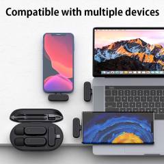 Lavalier Microphone Professional Microphone for Phone with Charging Case Noise Reduction Wireless Microphone for Pc Tiktok Vlog