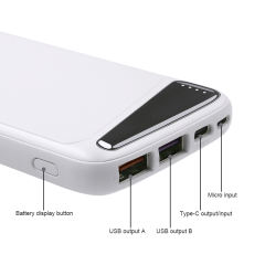 10000mAh Power Bank Dual USB Port Quick Charge Powerbank Outdoor Travel External Battery for Xiaomi Huawei iPhone