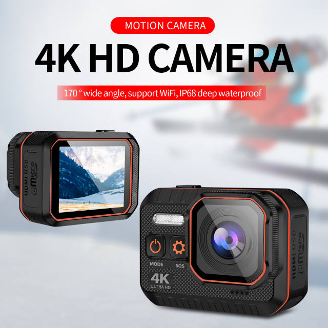 Action Camera 4K HD With Remote Control Screen Waterproof Sport Camera drive recorder 4K Sports Camera Helmet Action Cam