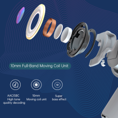 D08 ANC active noise reduction Earphone wireless HD call-HiFi heatset IPX5 Waterproof bluetooth 5.1 earbud with Type-C Cable