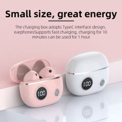 APRO8 Wireless Bluetooth Earphones Mini Stereo Sound Headphones TWS Retro Earbuds Power Digital Display Charging Box with Mic