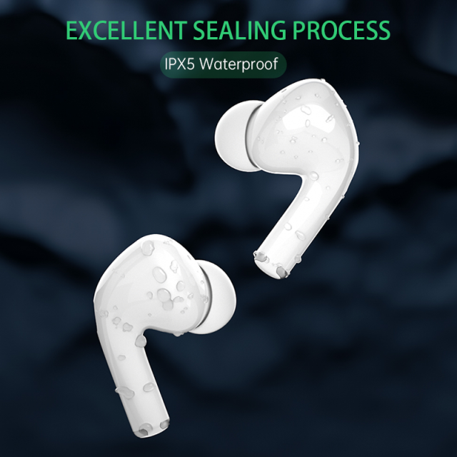 D08 ANC active noise reduction Earphone wireless HD call-HiFi heatset IPX5 Waterproof bluetooth 5.1 earbud with Type-C Cable