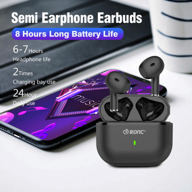 D03 TWS Wireless Headphones Bluetooth 5.1 Earphones Sport Earbuds Headset with Mic Bass Touch Control Long Standby 230mAH