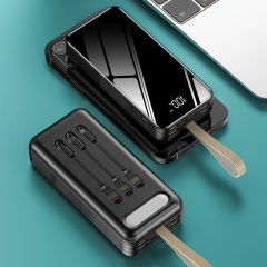 Wireless Power Bank Fast Charging Digital Display Waterproof Full Screen Portable 30000MAh External Battery Charger for iPhone
