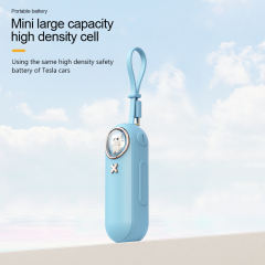 5000mAh Power Bank Type C Fast Charge With Cable Lanyard Mini Portable Charger for iPhone Xiaomi Mobile Phone Emergency Charging Secondary Battery