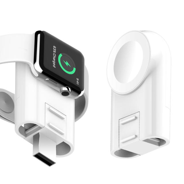 A6 Portable Wireless Charger for Apple Watch Series 6 5 4 3 2 1 Mini Charging Dock Station Stand USB Magnetic Chargers