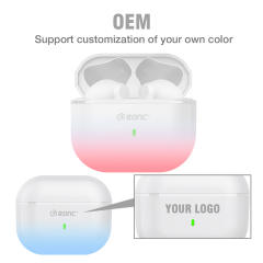 Gradient TWS Bluetooth Headphones With Microphone Earphones Gaming Headset Sport Earbuds AAC Support Customization