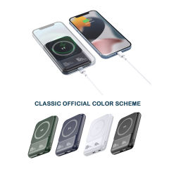 5000mAh Magnetic Power Bank Mini Portable High Capacity Charger 15W Wireless Fast Charging External Battery Pack for iPhone Android