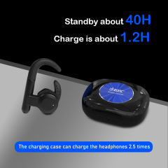 T22 Wireless Earphones Ear Hook Touch Control Business Headset Bluetooth-compatible 5.2 Sports Earbuds Suitable For All Smart Phones