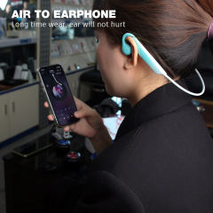 Air Conduction Earhook Bluetooth Earphone Earbuds V5.0 Wireless with Microphone Sports Headphones Headsets Gradient Color