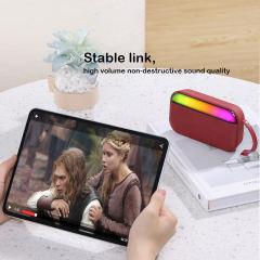 LED Bluetooth Speaker Portable Radio Wireless Bass Subwoofer Music Player Support USB TF FM Radio with Light