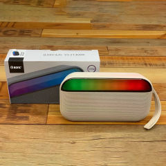 LED Bluetooth Speaker Portable Radio Wireless Bass Subwoofer Music Player Support USB TF FM Radio with Light