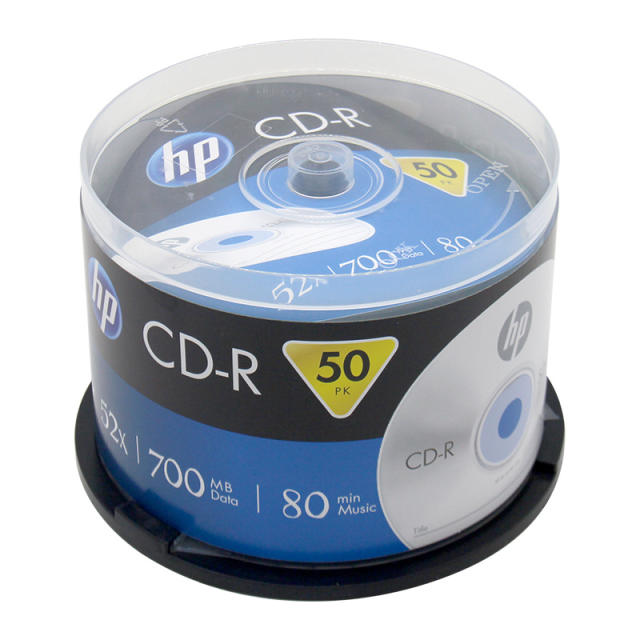 HP CD-R 700MB 50 Blank CD/Compact Disk Wrap Professional /Recordable 52x Speed