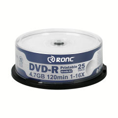 RONC manufacture Double Layer Printable 4.7GB Dvd-r Disc Capac -16X 240min Video