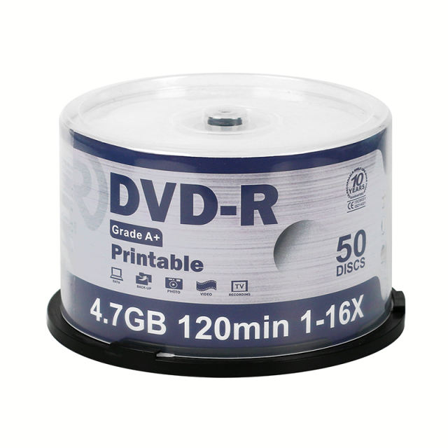 RONC manufacture Double Layer Printable 4.7GB Dvd-r Disc Capac -16X 240min Video