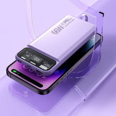 Portable Power Bank 10000mAh with Cables 22.5W Fast Charger LED Display Battery Pack Phone Charger powerbank