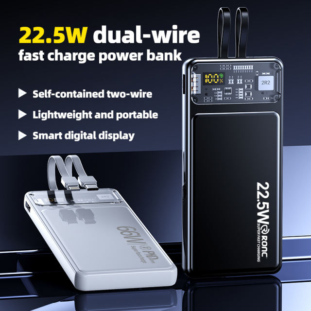 22.5W 10000Mah Powerbank High Capacity Fast Charging PD QC3.0 Outdoor 20000 Mah Power Bank Station