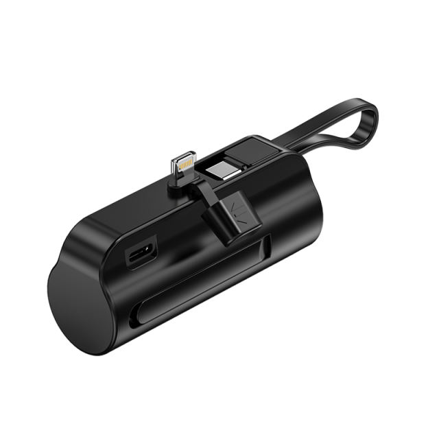 5000mAh Power Bank, With Stand, 2-in-1 Charging Head, Pocket Capsule Charging