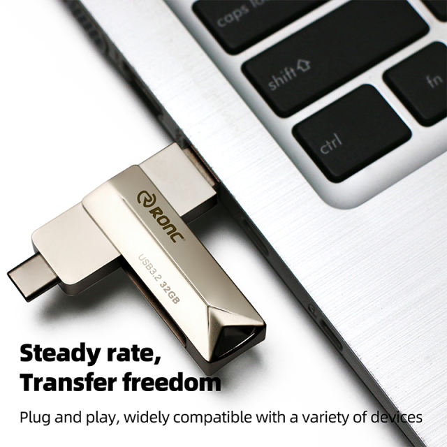 Metal OTG Pendrive High Speed USB Memory Stick 8GB/16GB/32GB/64GB/128GB Pen Drive Capacity Flash U Disk