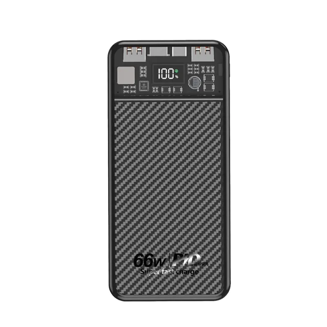 Transparent Desgin Fast Charging Power Bank 10000Mah 20000Mah 22.5W 66W Dual Usb Charge Powerbanks