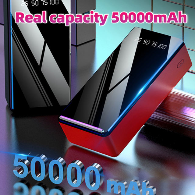 50000mAh High Capacity Power Bank Fast Charger Powerbank for iPhone Laptop Batterie
