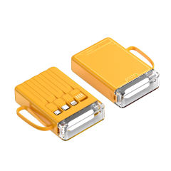 Portable Charger 10000mAh Fast Charging Small Power Bank Transparent External Battery Pack