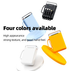 Portable Charger 10000mAh Fast Charging Small Power Bank Transparent External Battery Pack