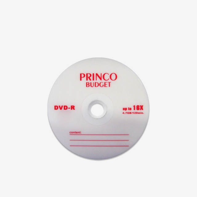 Princo DVD-R 4.7GB 16x Branded Logo Recordable Media Disc