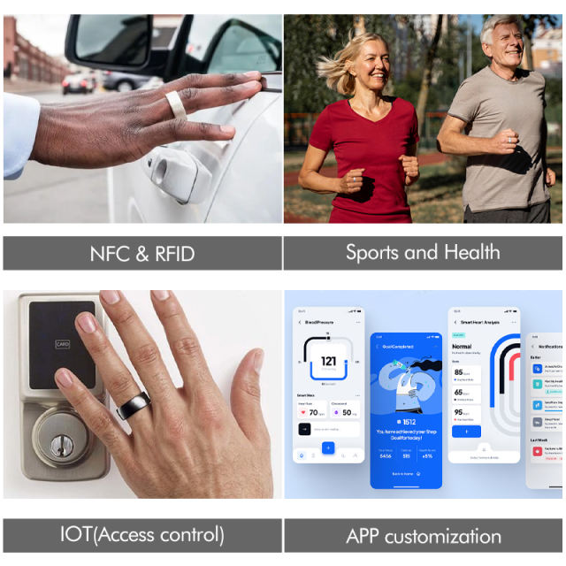 Newest Smart Ring NFC Gold Waterproof Mini Women Men Ring Mobile Phone Ring