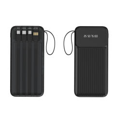 Multi-colors Fast Charging with 4 Cables Power Bank 10000mah 20000mah
