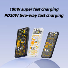 Fast Charging Transparent Cyber Punk 10000 mAh Power Bank