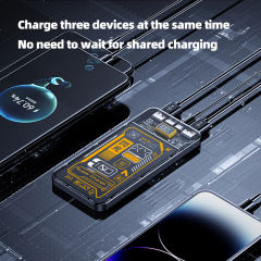 Fast Charging Transparent Cyber Punk 10000 mAh Power Bank