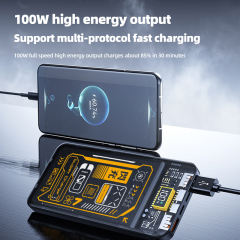 Fast Charging Transparent Cyber Punk 10000 mAh Power Bank