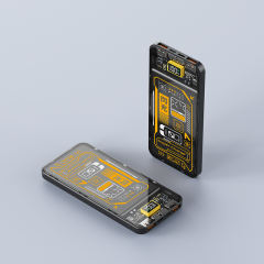 Fast Charging Transparent Cyber Punk 10000 mAh Power Bank