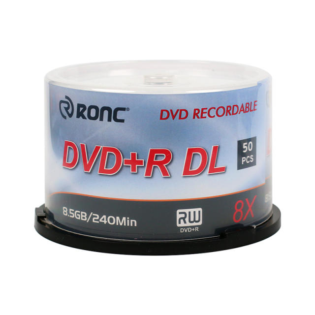 DVD+R DL 8.5GB 8X with Branded Surface - 50pk Spindle, 50 - Disc