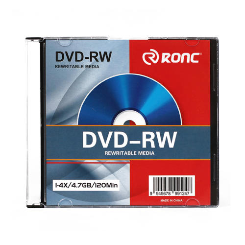 50 Pack RONC Blank DVD+RW 4X 4.7GB 120Min Branded Logo Rewritable DVD Media Disc-10pcs boxes