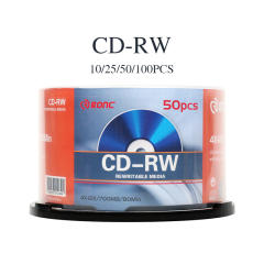 CD-RW 700MB 2X-12X Rewritable Media Disc - 50 Pack Spindle