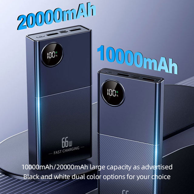 66w super fast charge built in four cables 10000mAh/20000mAh large capacities power bank RC-PD41